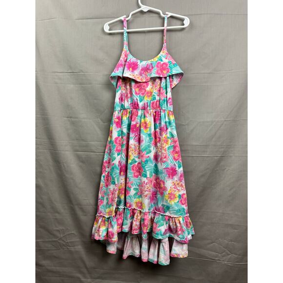 The Children's Place Girls Sleeveless Floral Hi-Low Maxi Dress, Size M (7/8) - Picture 1 of 5